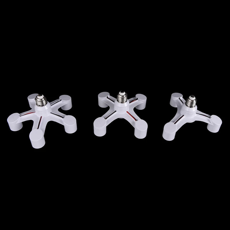 3/4/5 In 1 E27 Bulb Adapter Splitter Pendant Lamp Holder Screw Lighting Fixture