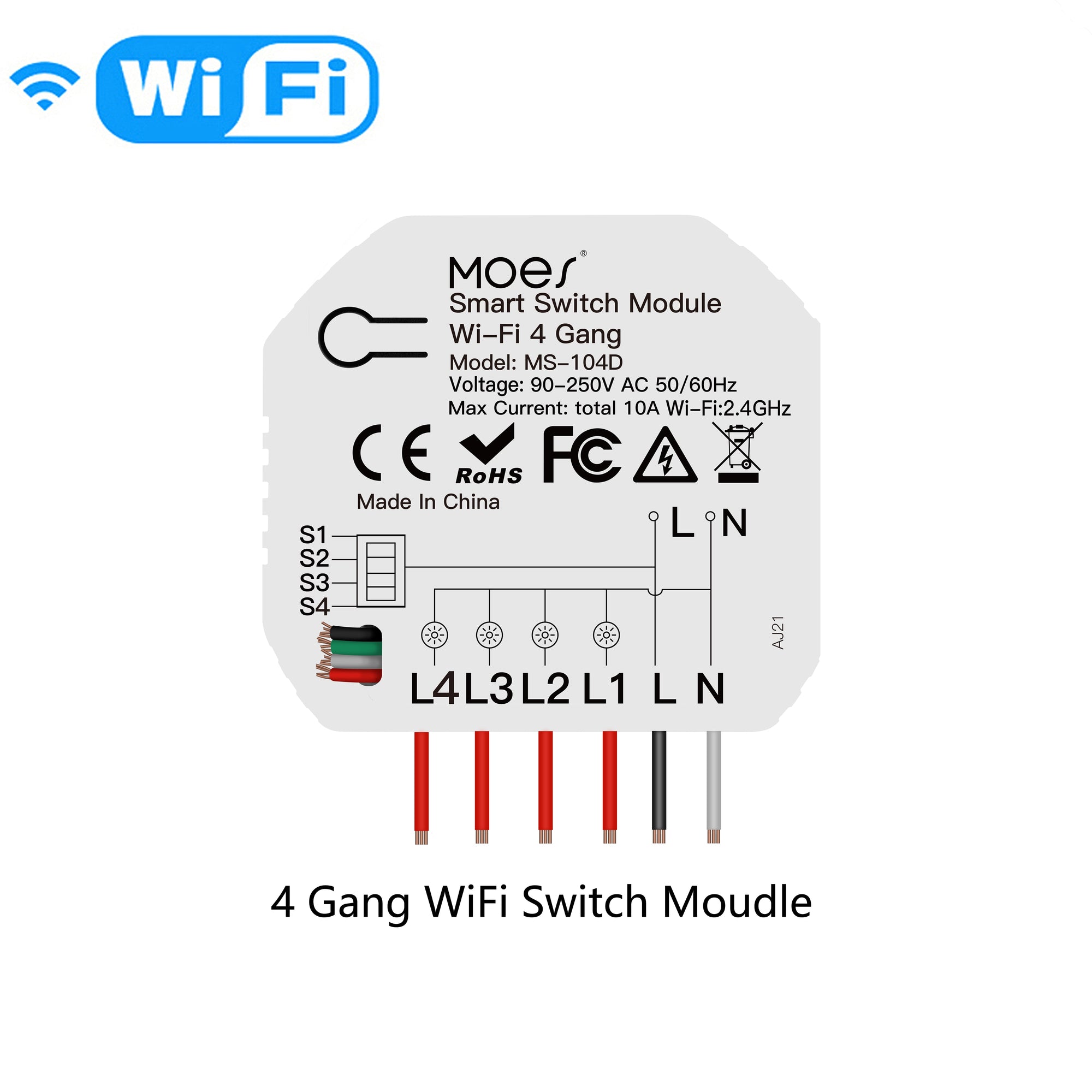 Wi Fi Smart Light Dimmer Module / Switch Module Smart Life Tuya APP Remote Control Work via Alexa Google Home 1/2 Way 1/2 Gang