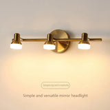 Modern Wall Light 2/3 Head Waterproof Bathroom Light Washroom Vanity Mirror Iron Interior Home Decoration Minimalist Lighting