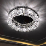 Modern K9 Crystal Ceiling Lamp Fashion Trend Living Room Lamp Children Bedroom Dining Table LED Ceiling Lamp Round