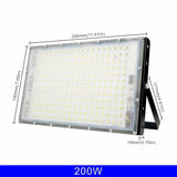 Led Flood Light 50W 100W 150W 200W 1/2/3PCS 110V 220V Outdoor Floodlight IP65 Waterproof Wall Lamp Reflector Led Street Light