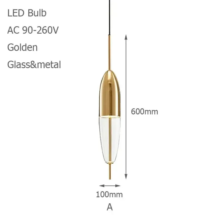 2026 Modern Simple Lake Blue Gradient Glass Pendant Lamp Designer Model Room Bedroom Restaurant Bar LED Chandelier Home Decor Li