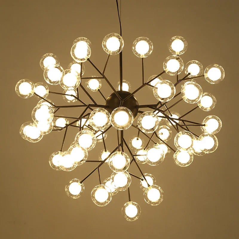 LED Firefly Sputnik Chandelier Light Stylish Tree Branch Chandelier Lamp Decorative Ceiling Chandelies Hanging chandeliers