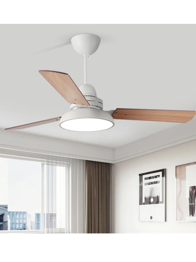 Ceiling Fans With light 42 48 inch Fans With Light Wood Blades Reversible Low Floor DC Motor Fans Lamp Living Room Bedroom Shop