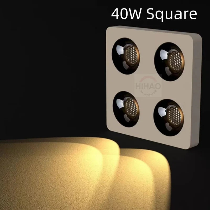 Fashionable ultra-thin 3.5CM surface mounted anti glare full spectrum COB tube lamp, home living room hallway, no opening