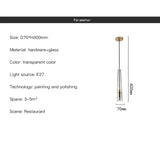 Modern Simple LED Pendant Lamp For Bedroom Bedside Dining Room Kitchen Bathroom Gold Glass Decoration Design Chandelier Lights