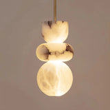 Nordic Alabaster Pendant Light - Modern Spanish Marble Ceiling Lamp