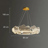 Postmodern Light Luxury Lotus Leaf Chandelier - Dimmable Nordic LED Ceiling Lamp