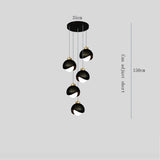 Bedroom Bedside Hanging Pendant Lamp Glass ball LED Chandelier Lighting Ceiling Modern Interior Home Decor Lights Dining Kitchen