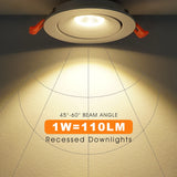  New 360 Degrees Angle Adjustable 5W 7W 10W 12W 18W Ceiling Spot Lights Recessed Downlights For Home TV Background