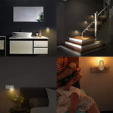 LED Night Light with Dusk-to-Dawn Twilight Sensor (EU/US Plug) - Warm White Energy Saving Plug-In Wall Lamp for Kids Room, Bedroom & Hallway