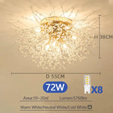 French Dandelion Ceiling Chandelier Luxury Modern Pendant Lamp for Living Room Kitchen Children's Room Decorative Lighting