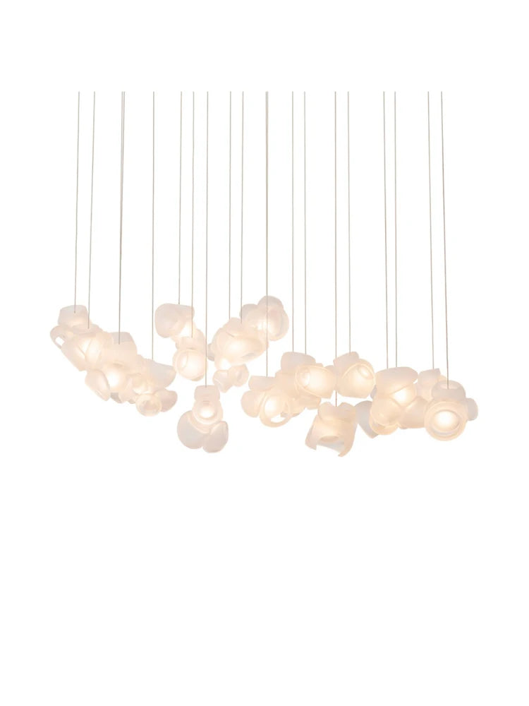 2026 New Trend Home Decoration Geometric Glass G9 LED Chandelier Lighting Lustre Para Sala Estar For Living Room Dinning Room