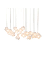 2026 New Trend Home Decoration Geometric Glass G9 LED Chandelier Lighting Lustre Para Sala Estar For Living Room Dinning Room