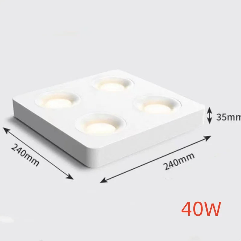 Fashionable ultra-thin 3.5CM surface mounted anti glare full spectrum COB tube lamp, home living room hallway, no opening