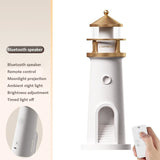 Lighthouse Ambient Night Light with Moon Projection - Bluetooth Speaker & Motion Sensor