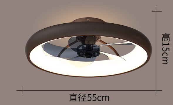 Nordic White Black Gold Ceiling Fan Light DC Motor Remote Control Reversible Bedroom Dining Room Ceiling Fan Light Living Room