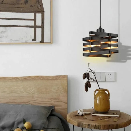 Vintage Industrial Style Lamp Bedside Chandelier  American Retro Living Room Bedroom Chandelier Wrought Iron Lamp