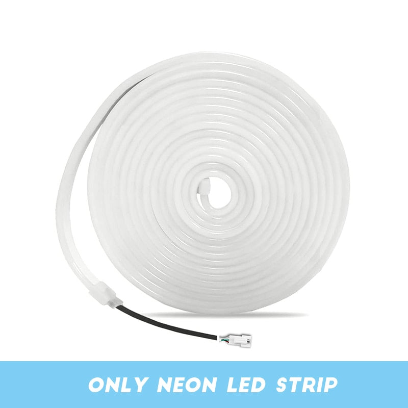 Neon LED Strip Lights With Music Sync 10M/32.8ft 84LEDs/M Addressable Neon Rope Light Work with Alexa Google Assistant