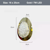 Modern Art Wall Lamp Stainless Steel Acrylic LED Wall Light for Bedside Living Room Corridor Lighting Fixture