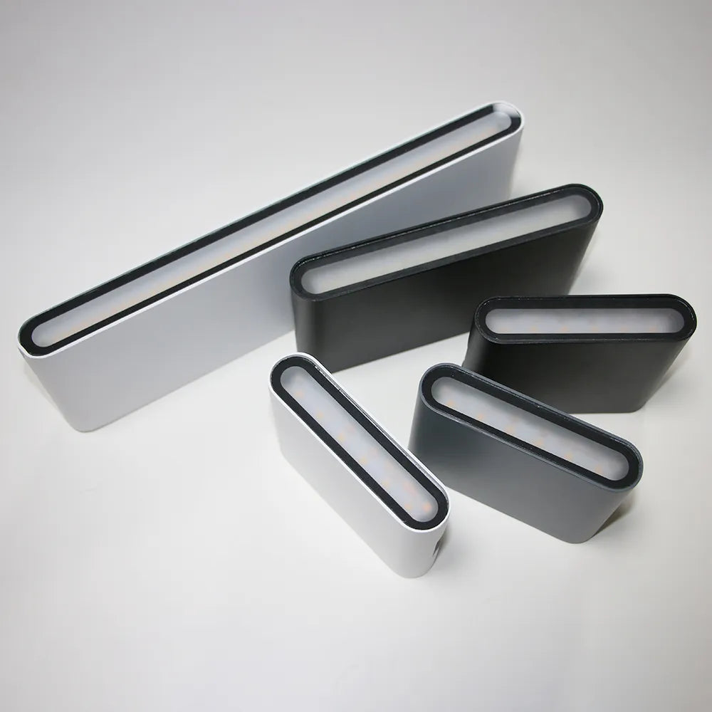 6W 12W 24W LED Outdoor Waterproof Wall Lamp Bedroom Living Room Balcony Wall Light Aluminum Exterior Wall Lamp Sconce Fixtures