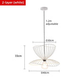 Nordic art pendant light living room dining room bedroom hallway foyer balcony modern minimalist wrought iron lighting fixtures