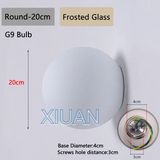 New Concealed Base Glass Wall Lamps French Bauhaus Milky White Round Ball Wall Light for Bedside Living Room Bathroom Mirror Dec