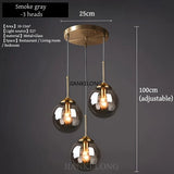 Modern Luxury Glass Chandelier - Nordic Metal LED Pendant Light