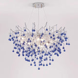 Branch Chrome Crystal Chandelier Lighting For Dining Living Room Kitchen Table Bedroom Luxury Crystal Ceiling Chandeliers