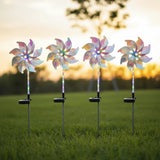 Solar Windmill Lamp Outdoor Dandelion Light for Garden Yard Patio Landscape Decor