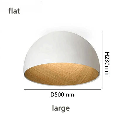 Designer Japanese Simple Wood Grain Color Bedroom Lamp Living Room Lamp Modern Corridor Balcony Creative Ceiling Lamp