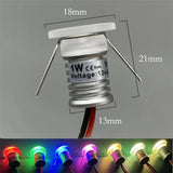 1W Mini LED Recessed Downlight - Dimmable 12V Small Spotlight for Cabinets & Stairs