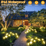 Solar Jellyfish & Mushroom Garden Lights - Dual Mode LED Waterproof Decor