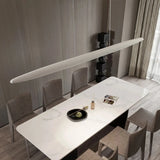 Modern Simple Strip Restaurant LED Ceiling Chandelier Nordic Wabi Sabi Home Interior Decor Bar Pendant Lamp Living Room Light