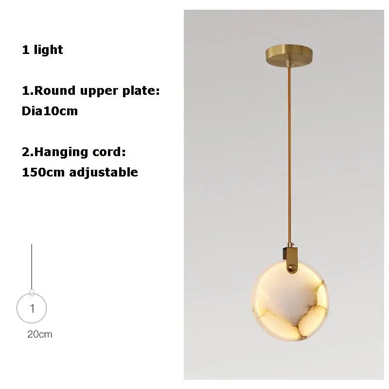 Nordic LED Marble Ceiling Chandelier Ceiling Lamps Pendant Lights for Attic Lobby Lighting Living Room Staircase  Home Decor