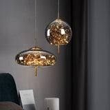 Modern Led Pendant Lamp Glass Ceiling Hanging Lights Fixture Luminaire Chandeliers Lustres Suspension Luminaire Bedroom Decor