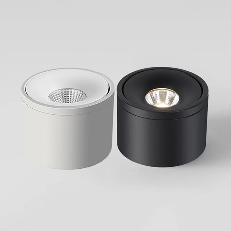 Surface Mounted Dimmable COB LED Downlights 7W 10W 15W 20W 24W Rotatable LED Ceiling Lamp Background Spot Lights Indoor Lighting