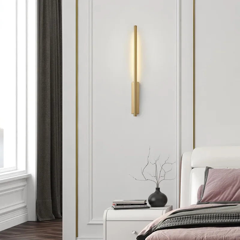 Nordic Luxury Bedside Wall Lamp Bedroom Corridor Living Room Background Kitchen Restaurant Dining Room Led Sconce Light Lighting