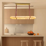 Marble Leather Mixed Design Dimmable Led 2026 Chandelier Lighting Lustre Suspension Luminaire For Dinning Room Art Hanging Lamp