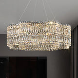 Modern Luxury LED Crystal Chandeliers Home Villa Decoration Living Dining Room Lighting Ceiling Pendant Lights Indoor Fixtures