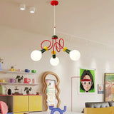 Memphis Design Classic Chandelier Lamps Red Green Colorful Hanging Light for Bedroom Livinng Room Restaurant Hotel Lighting