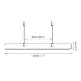 Modern Natural Marble LED Pendant Light - Rectangular Alabaster Chandelier Fixture for Living Room, Kitchen Bar & Dining Room