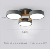 Nordic Modern Macaron Ceiling Lamp Chandelier Bedroom Minimalist Wood Home Decor Living Room Kitchen LED Lighting Fixtures