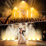 4-Pack 200W COB LED Par Light (2x100W 2-Eye Blinder) - 2-in-1 Cool & Warm White DMX Stage Lighting for Party, Bar & DJ Events