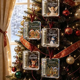 Money Storage Christmas Tree Hanging Ornament Clear Piggy Bank Christmas Decoration 2026 Cash Slot Hanging Pendant Navidad Decor