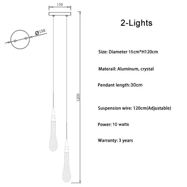 2025 New Modern LED Crystal Pendant Light Lustre Restaurant Bar Composite Staircase Light Living Room Home Decoration Lighting