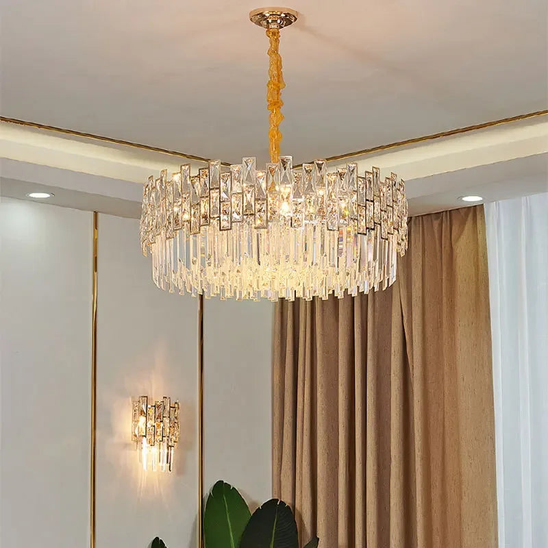 2025 New Modern High-End Light Luxury Crystal Chandeliers for Living Room Dining Bedroom Indoor Decor Lighting Lustres Fixtures