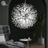 Modern Chrome Bedside Crystal Pendant Lamp Chandelier Light Round Crystal Hanging Chandelier For Bedroom Living Room Dining Room