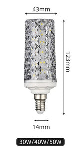 E14 E27 Led Corn Bulb 24W 30W 40W 50W Lamp Chandelier Decorative Living Light SMD5730 Chip Small Warm Replace Halogen Home Room