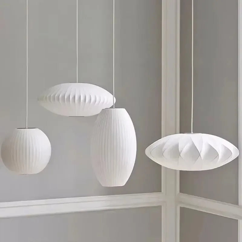 Wabi-sabi Silk LED Pendant Lamp Denmark Designer Hanging Light Living Room Hotel Restaurant Factory Direct High-End Home Decor
